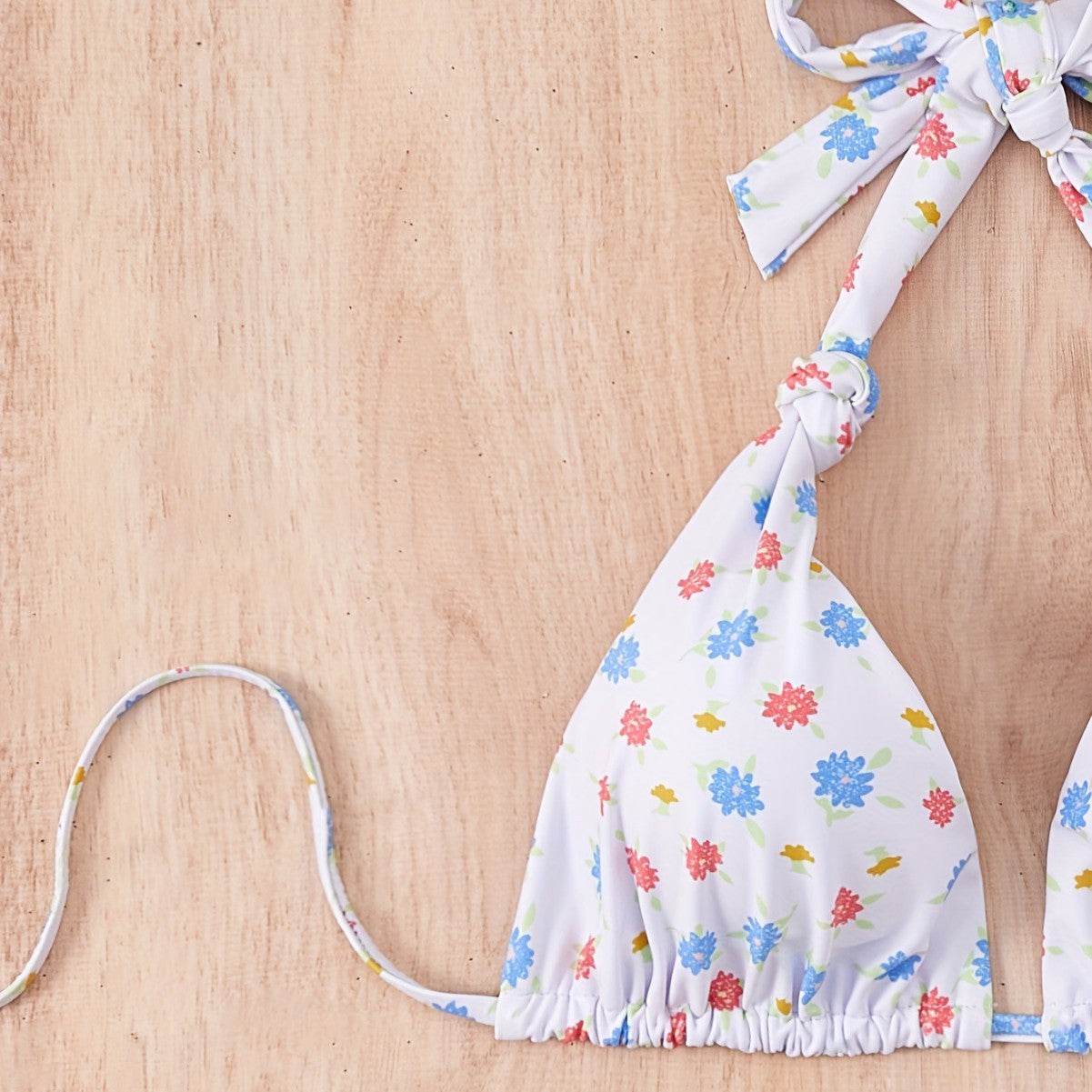 Women Floral Tie Neck Halter Bikini for Swimsuit Bella Mia