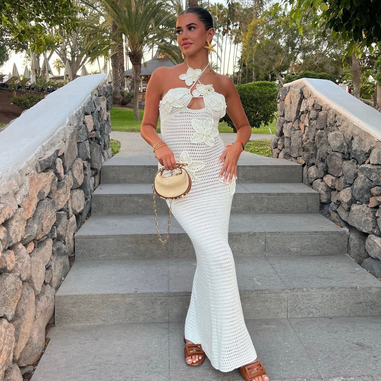 Spring Summer Tube Top One Step Dress Seaside Sexy Tight Dress Bella Mia