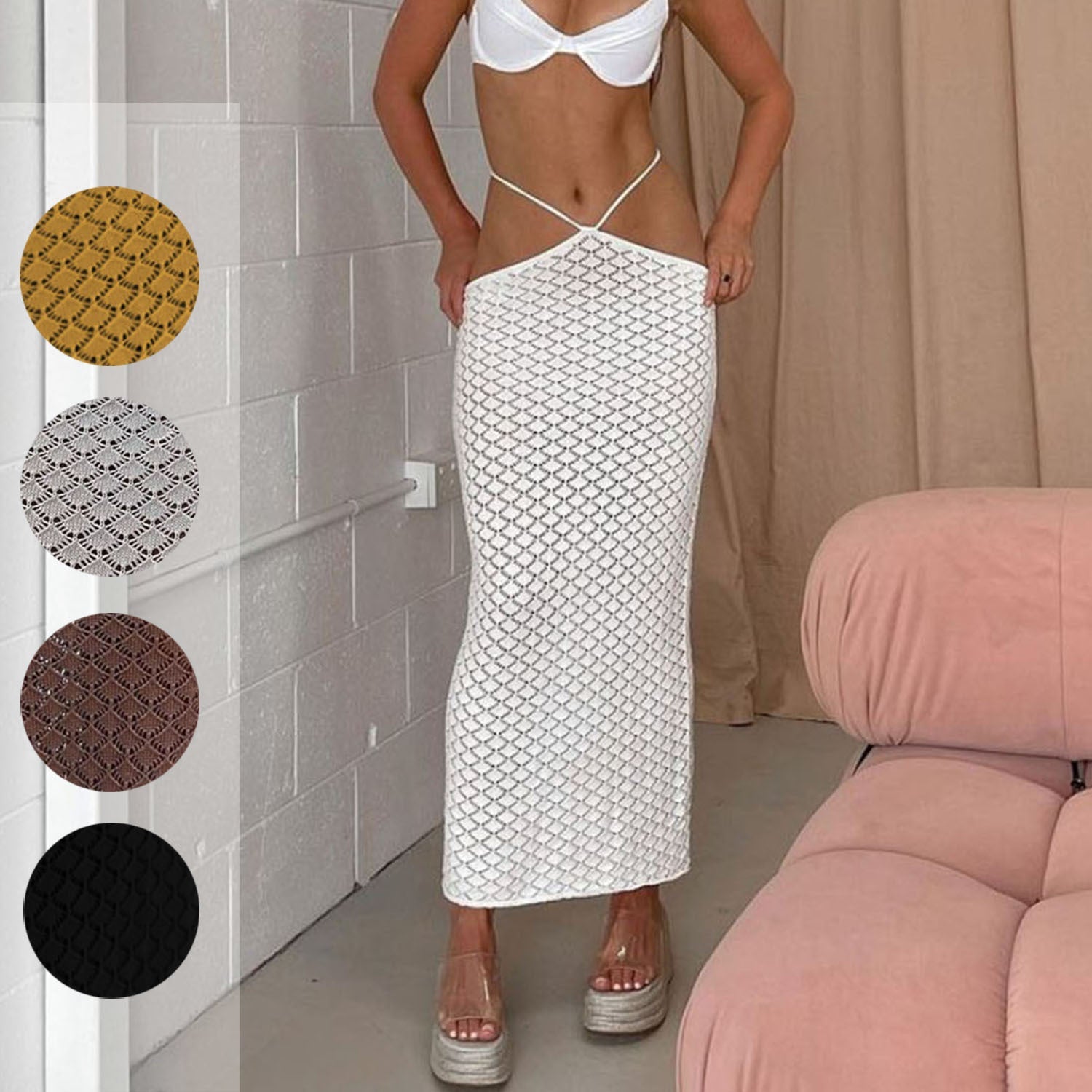 Crochet Spring Summer Crochet Best Women Clothes Waist Belt Mermaid Skirt Bella Mia