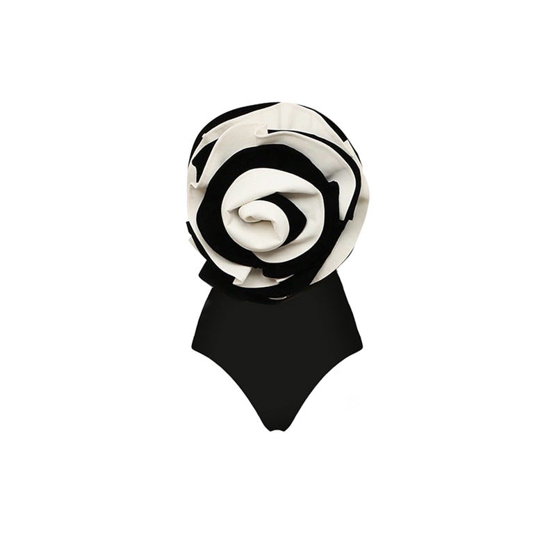 High Quality Handmade Big Floral One Piece Swimsuit Women Beach Vacation Suit Bella Mia