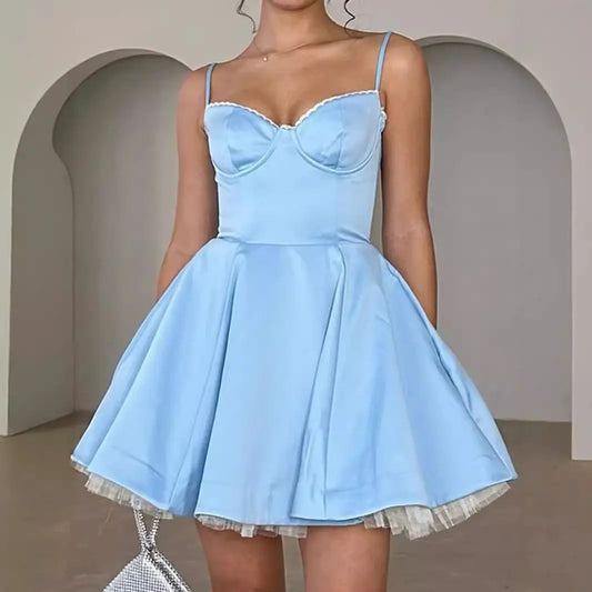 Sexy Wear Women Braces Dress Slim Fit Backless Princess Sexy Floral Dress Summer Women High Grade Bella Mia