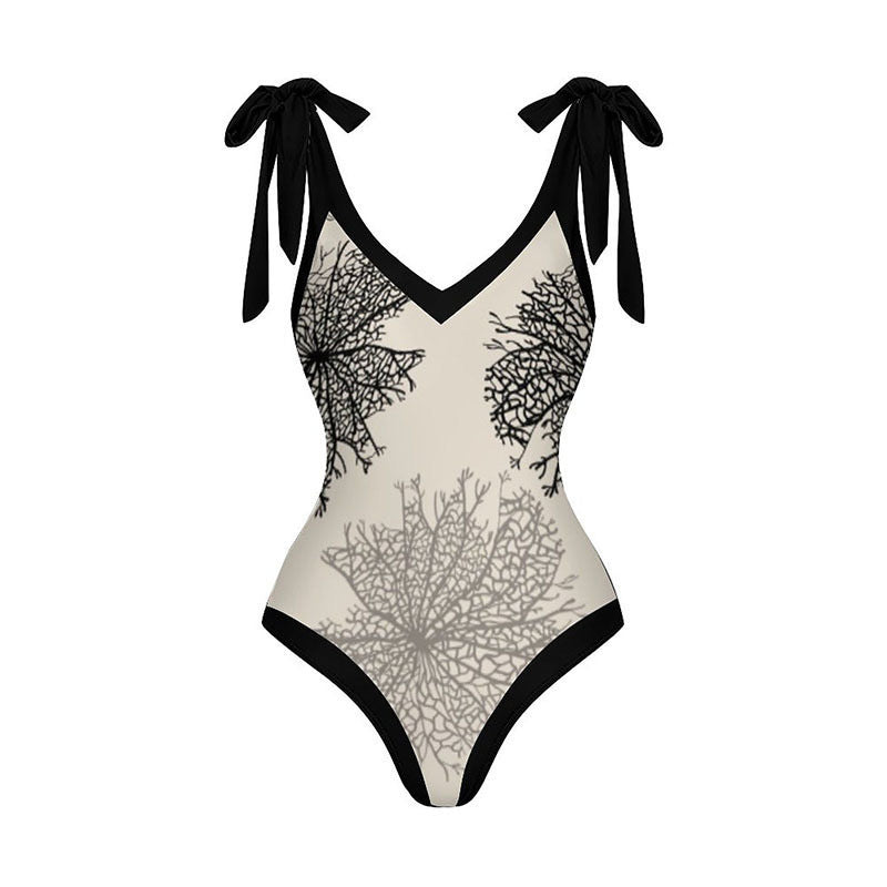 Siamese Conservative Cover Belly Thin Swimsuit Spring Bathing Suit Women Chiffon Beach Dress Bella Mia