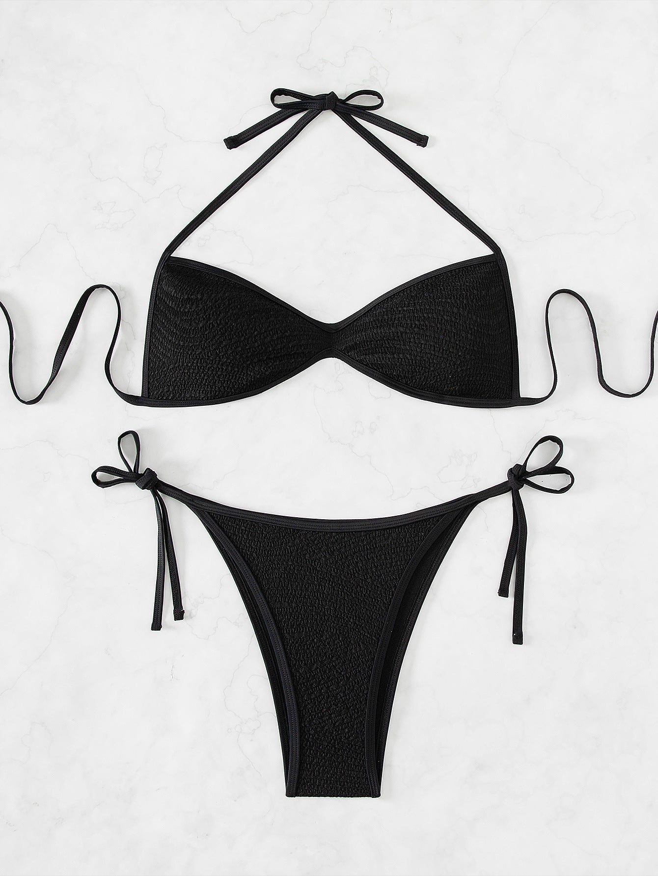 Swimwear Black Back Adjustable Straps Sexy Bikini Slimming Women Beachwear Bella Mia