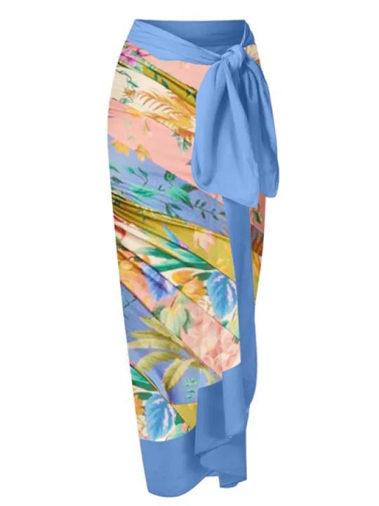 Sexy Siamese Conservative Cover Belly Thin Swimsuit Spring Bathing Suit Women Chiffon Beach Dress Bella Mia