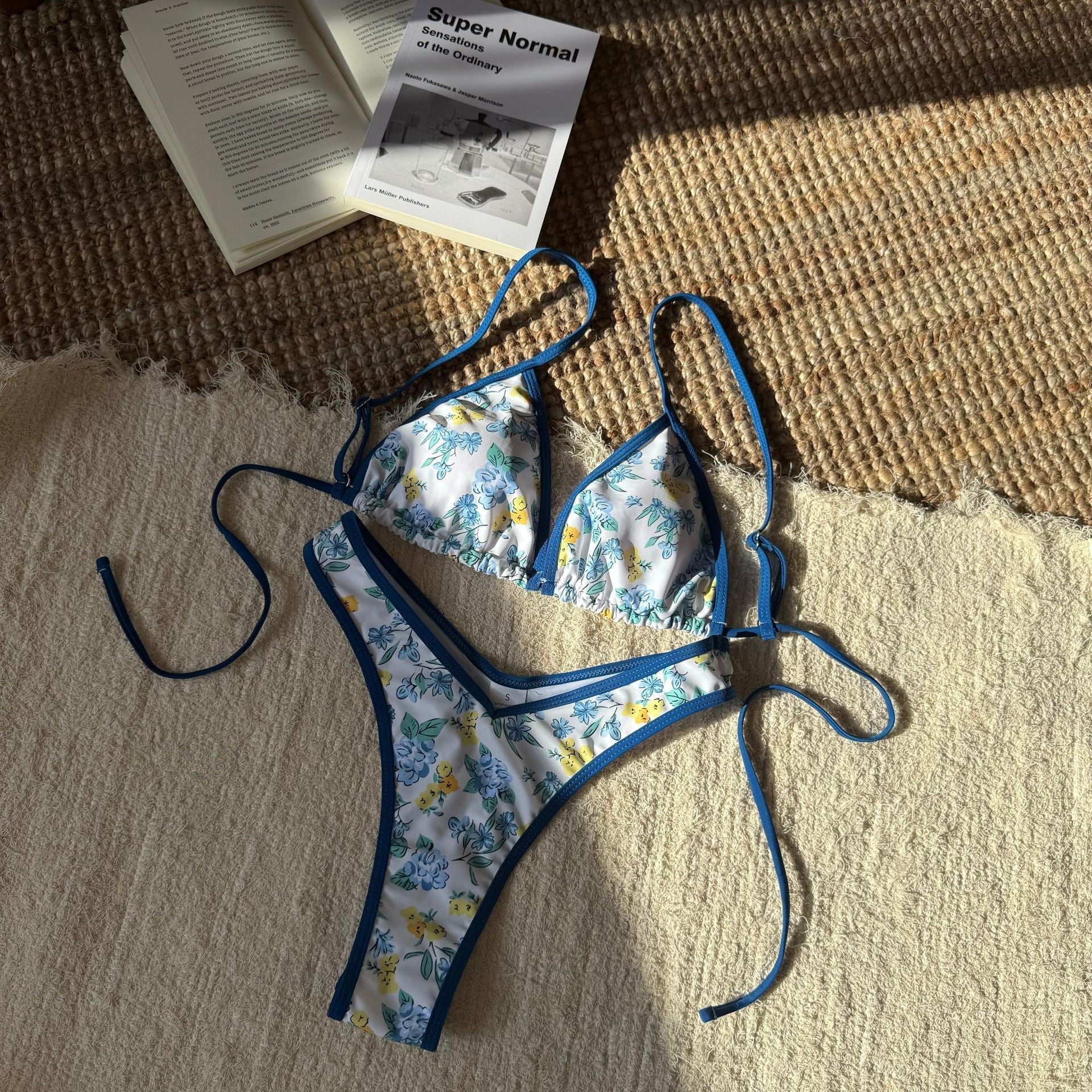 Women Split Leopard Print Printed Sexy Swimsuit Women Triangle Bandage Swimsuit Bikini Bella Mia