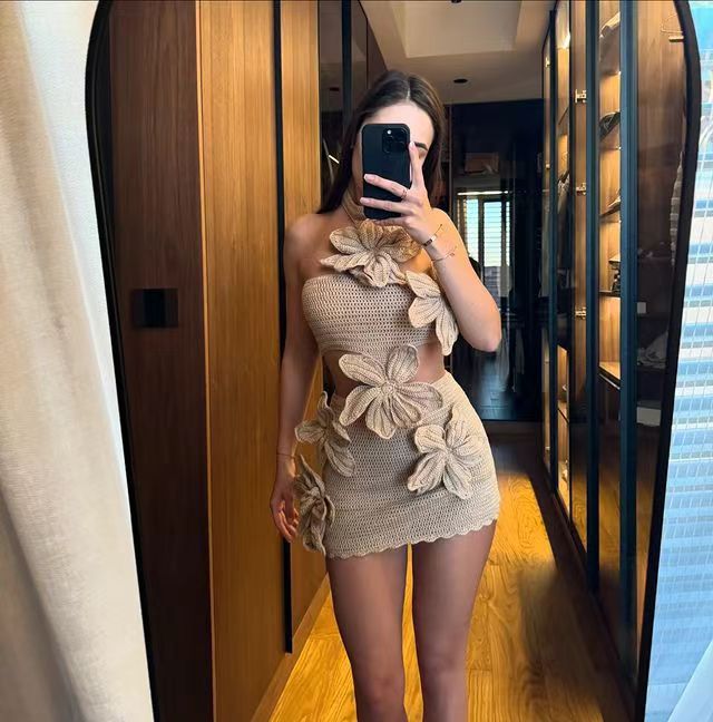 Beach Holiday Halter Floral Cutout Vacation Dress Summer Bella Mia