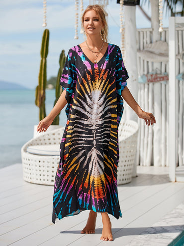 Printed Blouse Holiday Casual Beach Bikini Cover