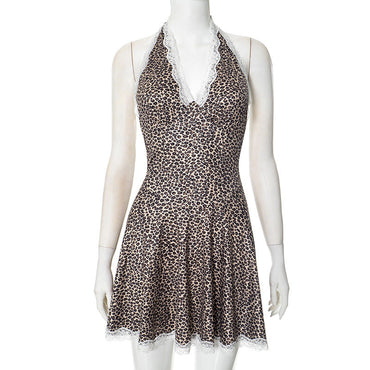 Sexy Backless Hip Dress Women Spring Slimming Halter Dress