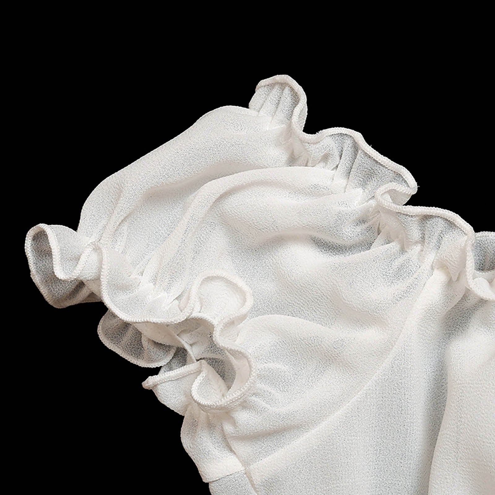 Pure White Strapless Mesh Sexy Split Suit Bella Mia