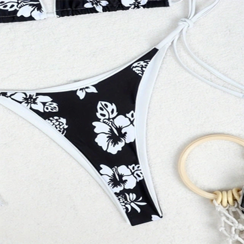 Floral Sexy Bikini Split Swimsuit Women Beach Triangle Bikini Swimsuit Bella Mia