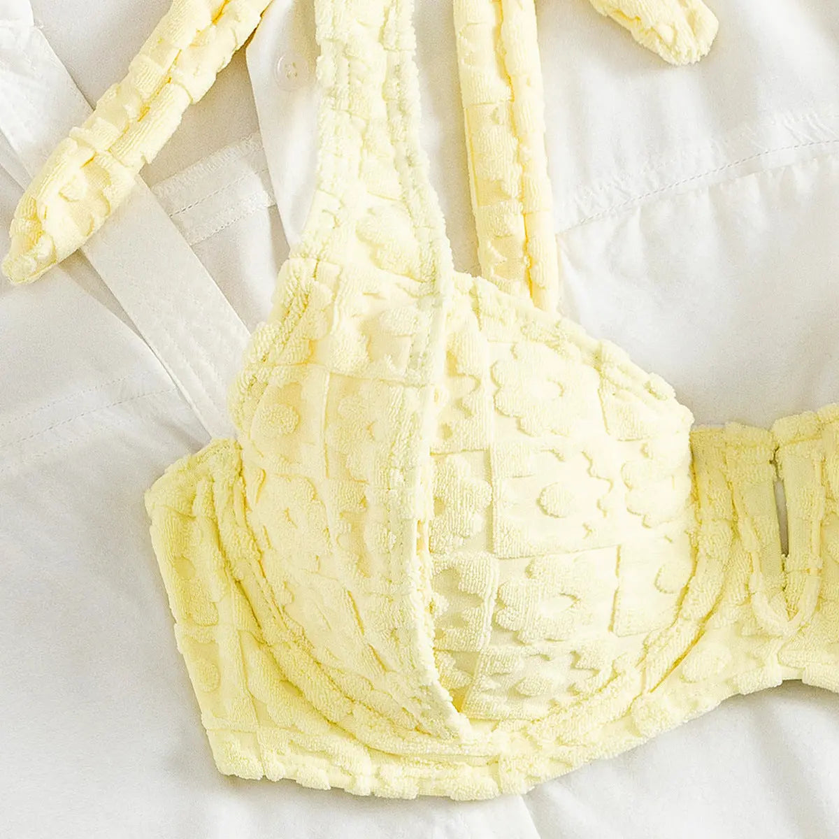 Bikini Sexy Split Two Piece Set Swimsuit Solid Color Bikini Swimsuit Bella Mia