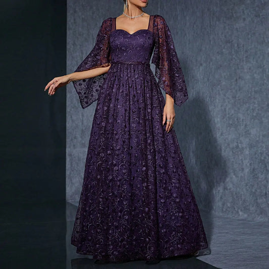 Arrival Drop down Maxi Dress Dignified Steady Cocktail Dress Elegant Simple Evening Dress Slim Fit Long Sleeve Backless Dress Bella Mia