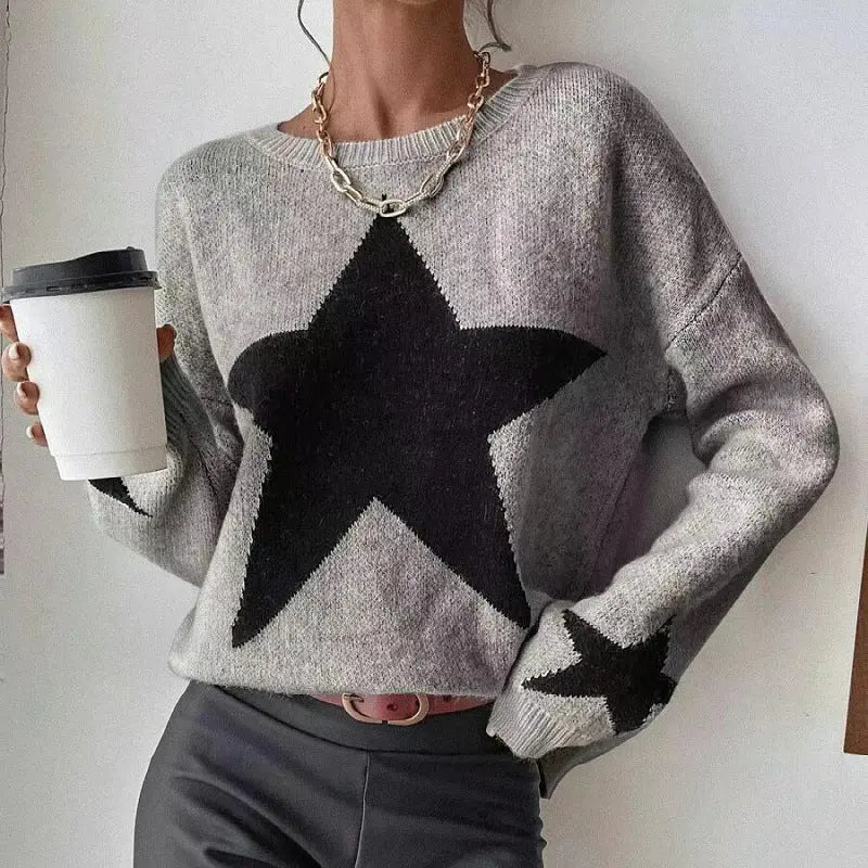 Autumn Winter Arrival Sweater Women Pullover round Neck Thread Personality Sweater Sweater Coat Women Bella Mia