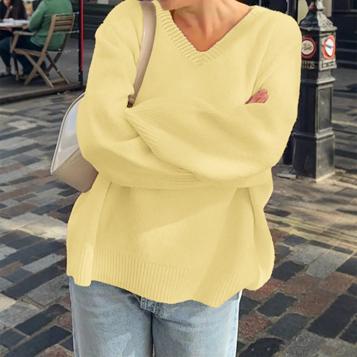 Casual Simple Solid Color Long Sleeved Shirt Woolen Women Clothing Autumn Winter Bella Mia