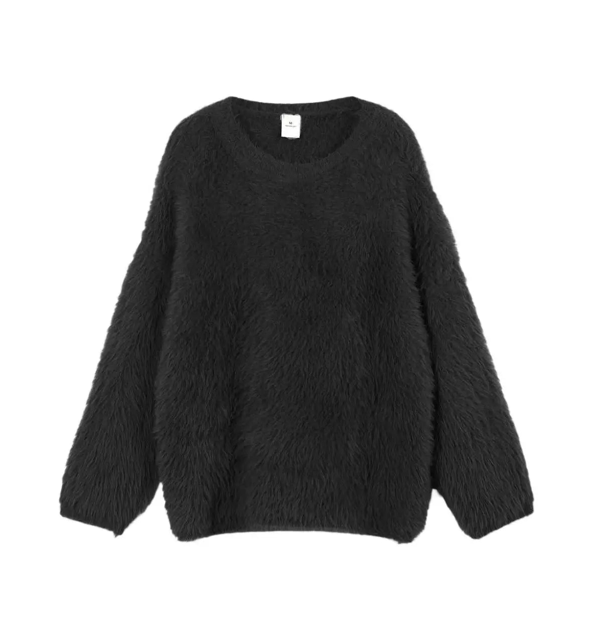 Color Imitation Marten round Neck Sweater Women Wind Soft Knitted Basic Bella Mia