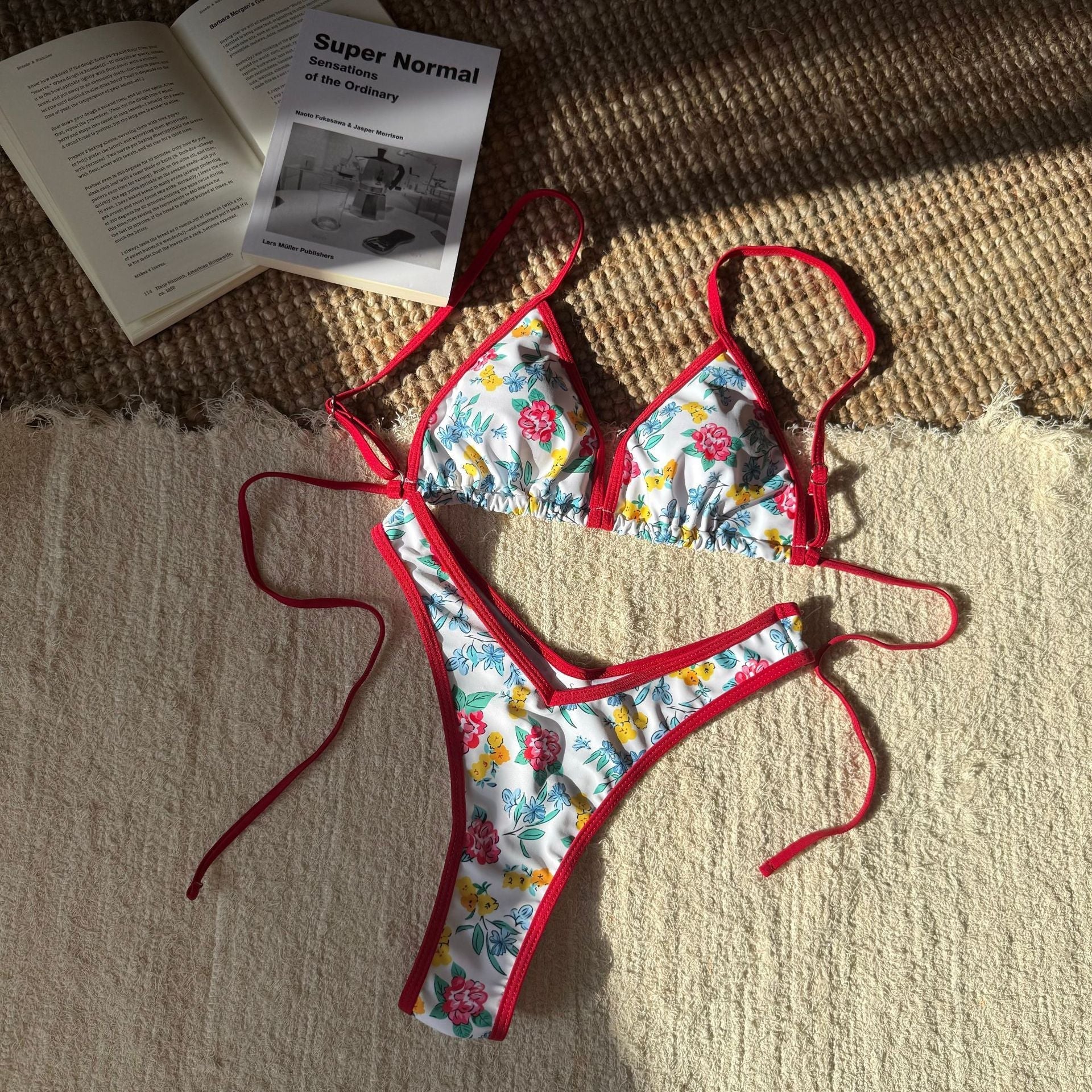 Women Split Leopard Print Printed Sexy Swimsuit Women Triangle Bandage Swimsuit Bikini Bella Mia