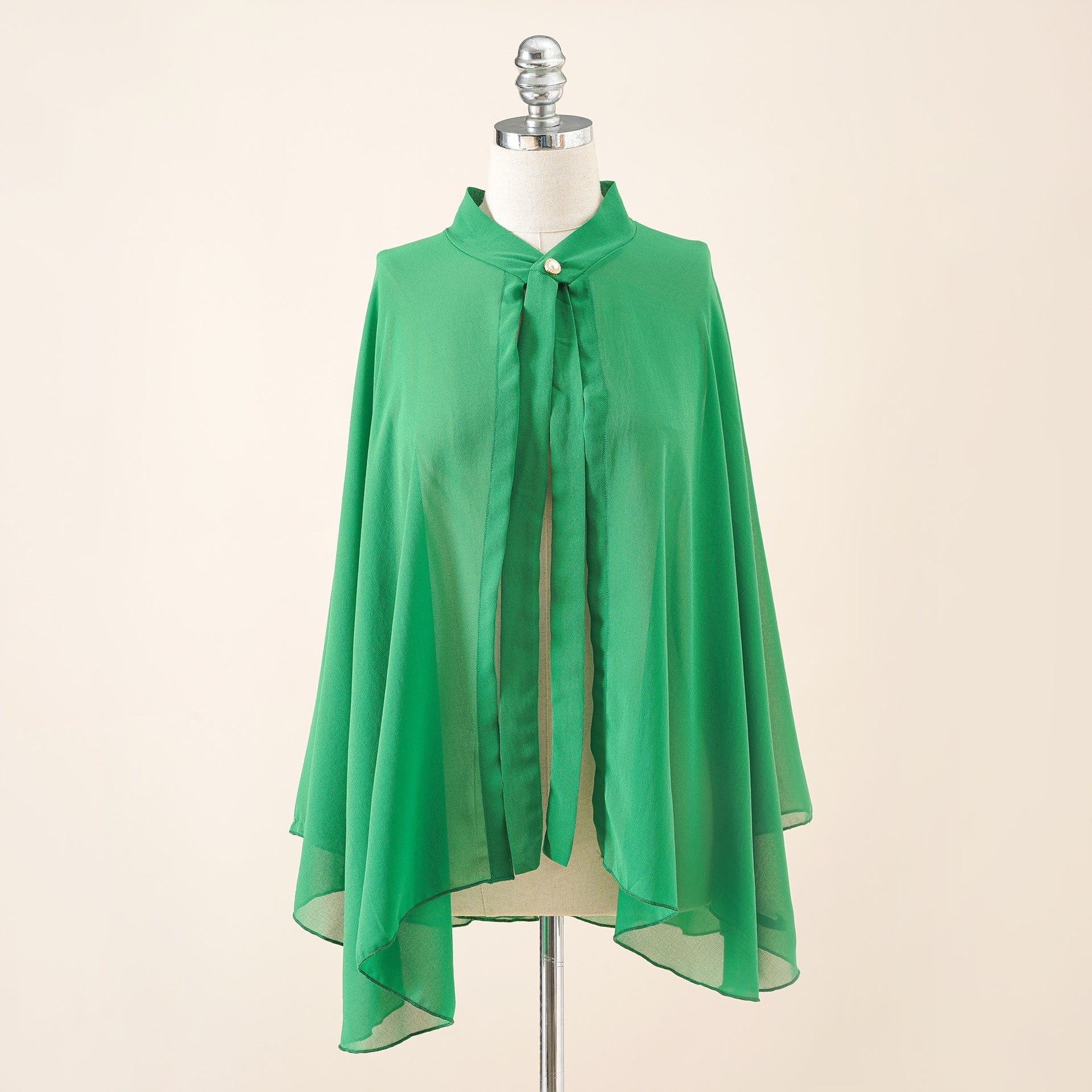 Solid Color Chiffon Button Cardigan Overclothes Outdoor Sunshade Cycling Sunscreen Shawl Beach Scarf Bella Mia