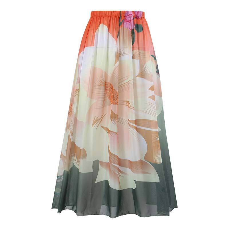 One Piece Swimsuit Women Skinny Slimming Retro Tied Swimsuit Suit Chiffon Swimsuits Bella Mia