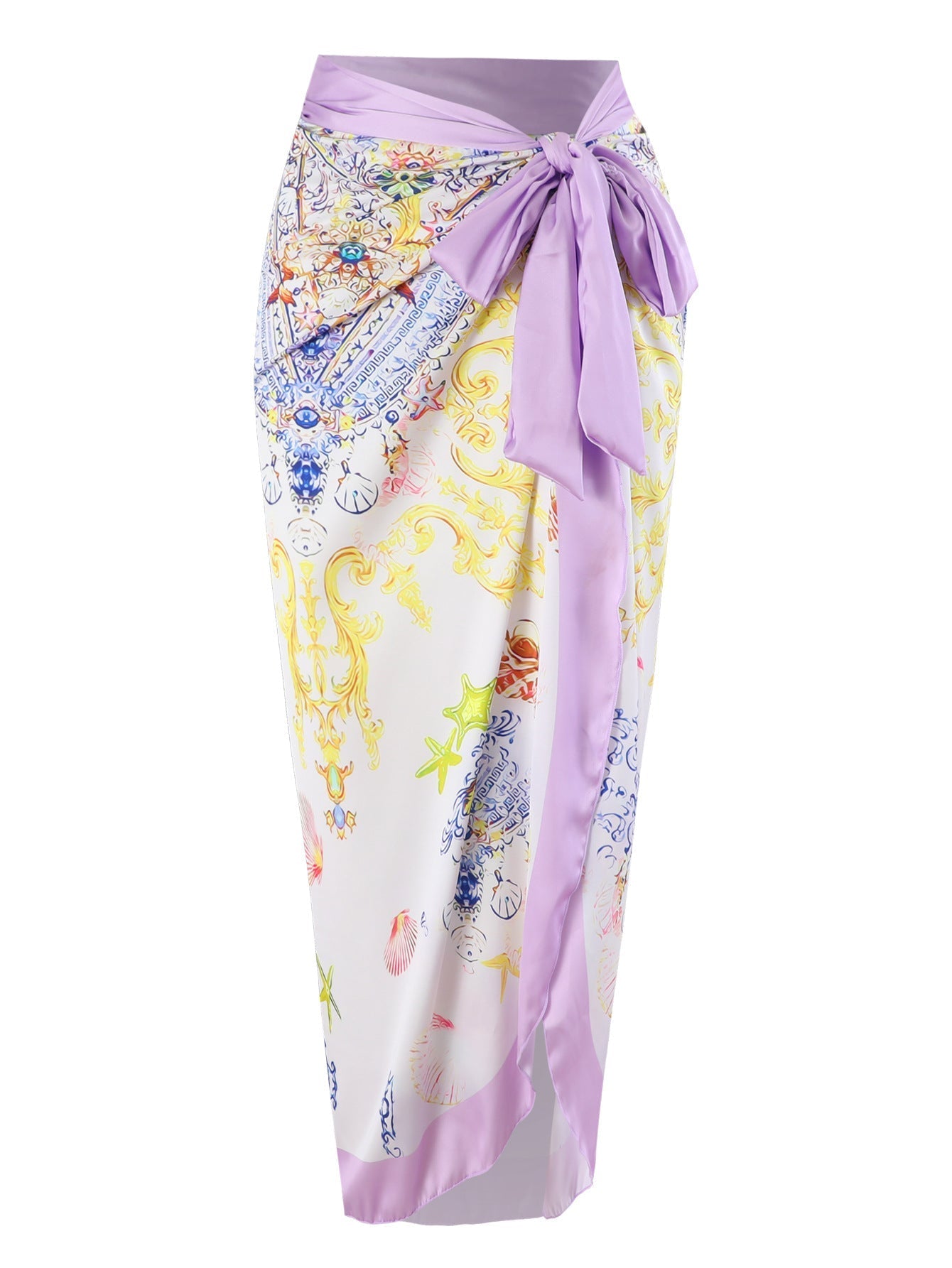 One Piece Printed Skirt Conservative Swimwear Two Piece Women Swimsuit Bella Mia