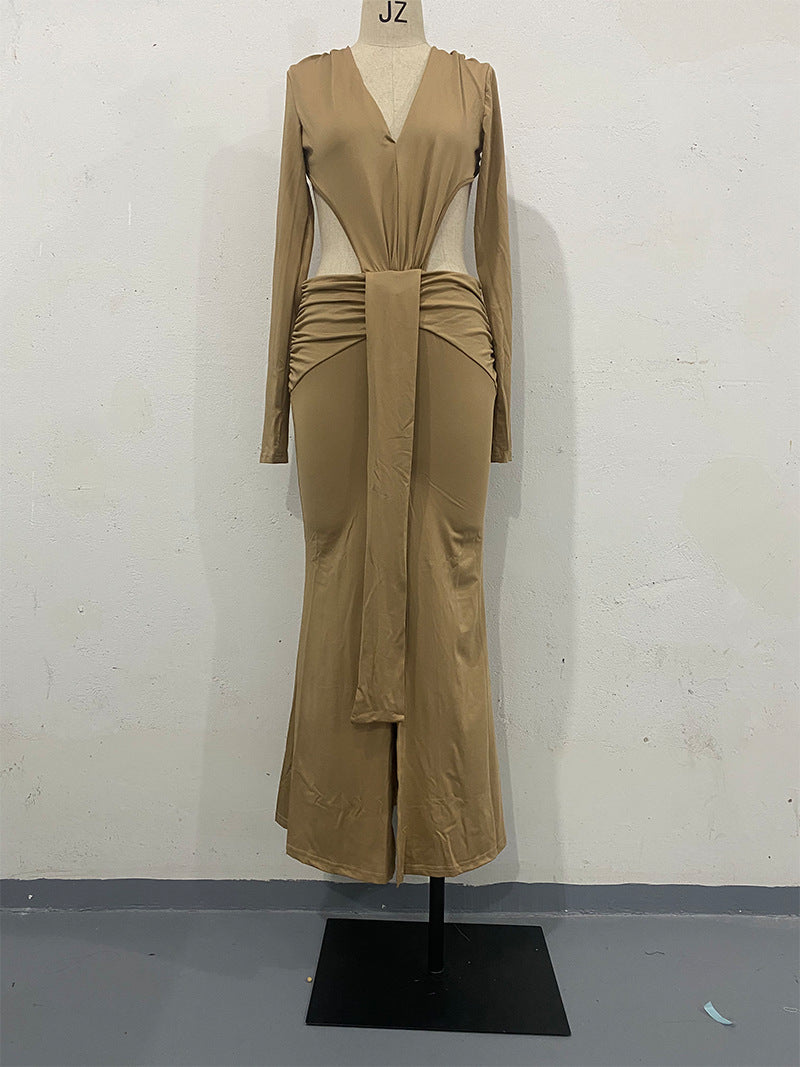 Summer Same Strap Backless Slit Sexy Dress Bella Mia