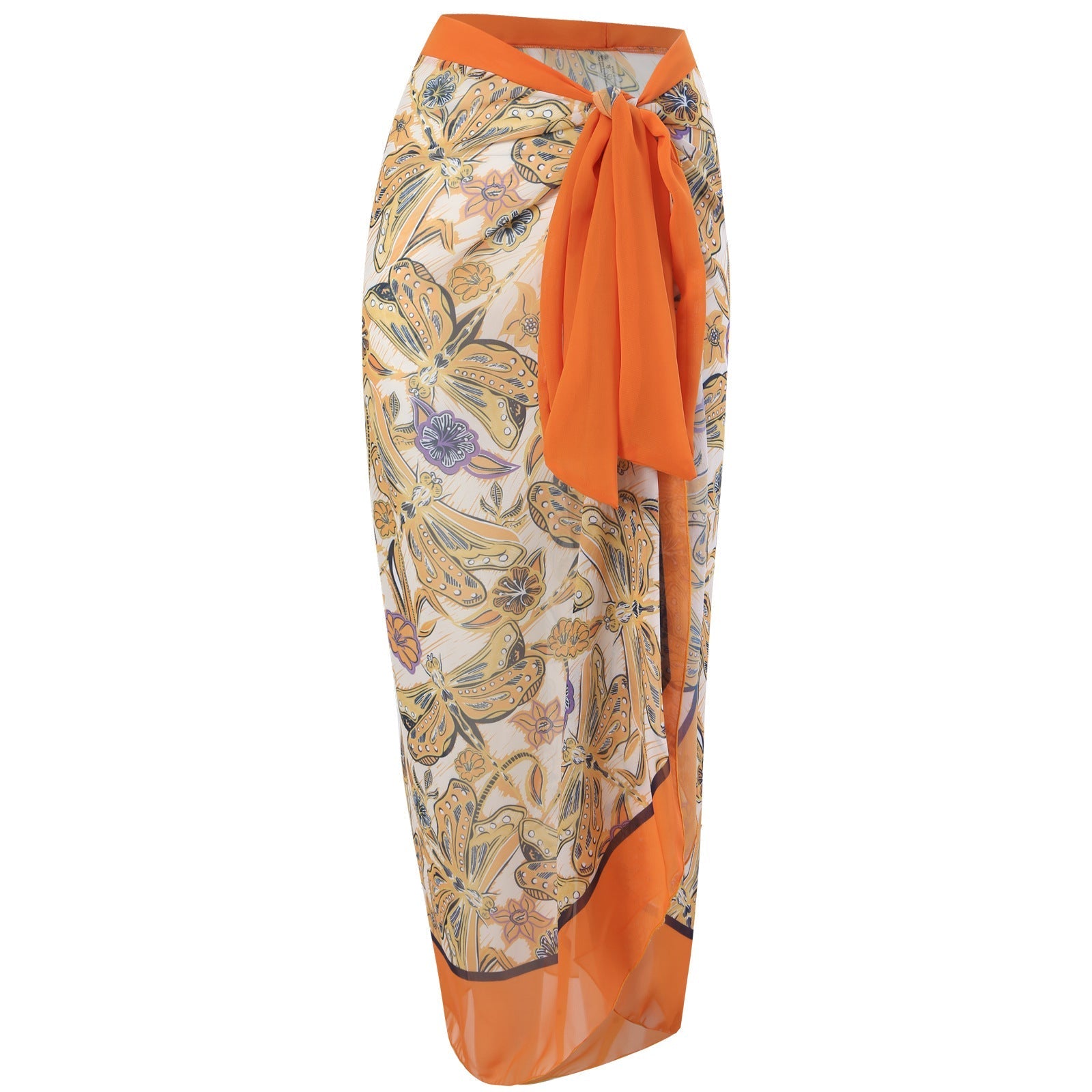 Women Flying Edge One Piece Women Swimwear Retro Cover Belly Slimming Swimsuit Chiffon Beach Dress Bella Mia