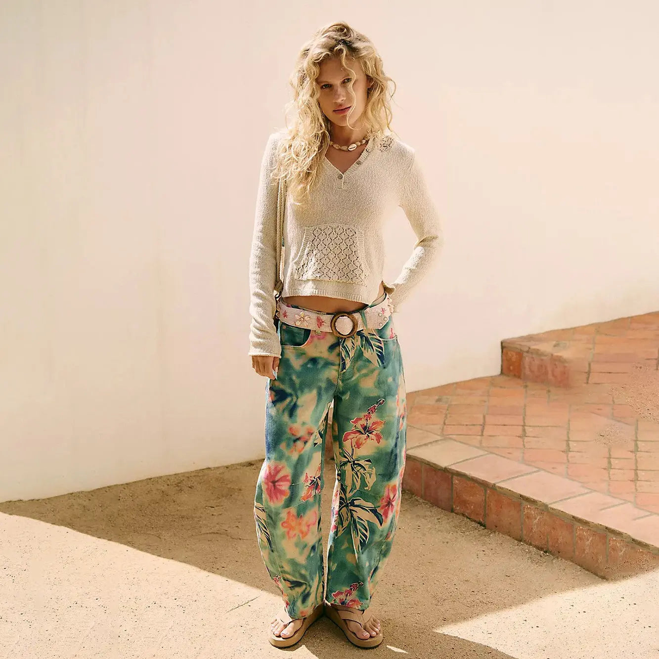 Autumn Winter Solid Color All Matching Casual Drop Shoulder Sleeve V neck Pullover Hollow Out Cutout Knitted Sweater for Women Bella Mia