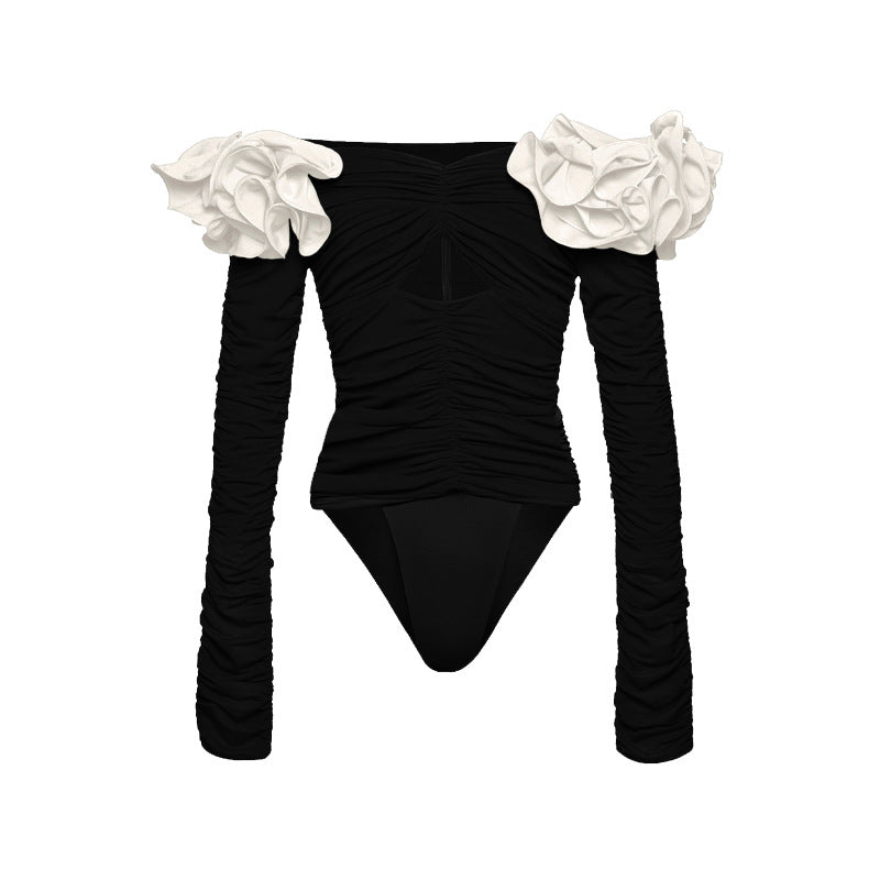 Handmade Floral One Piece Swimsuit Women Beach Vacation Suit Skirt Swimsuit Bella Mia