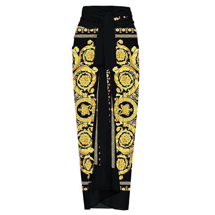 Two Piece Set Printed Swimsuit Slim Fit Slimming Conservative Swimsuit Bella Mia