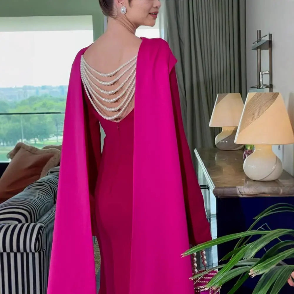 Women Clothing Spring Sexy Sheath Shawl Ribbon Evening Dress Bella Mia