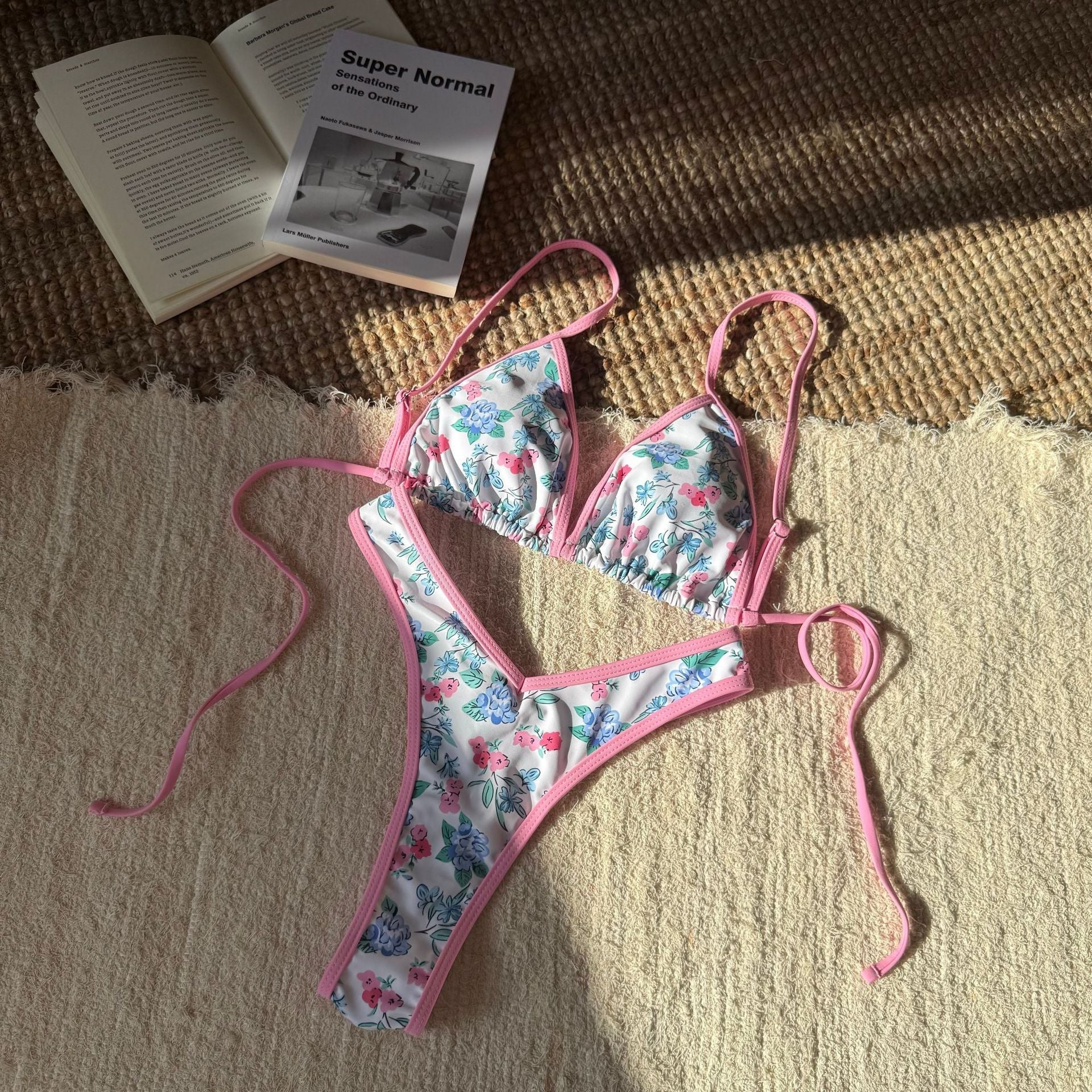 Women Split Leopard Print Printed Sexy Swimsuit Women Triangle Bandage Swimsuit Bikini Bella Mia