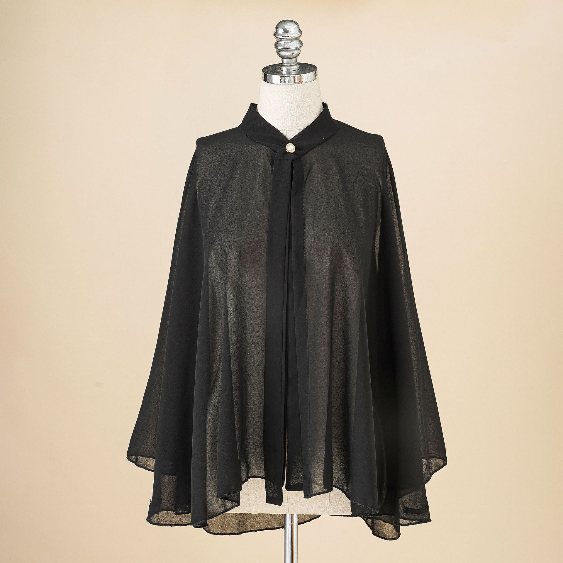 Solid Color Chiffon Button Cardigan Overclothes Outdoor Sunshade Cycling Sunscreen Shawl Beach Scarf Bella Mia