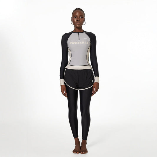 Long Sleeve Pants Split Sports Yoga Fitness Quick Drying Swimsuit Diving Three Piece Sets Women Swimming Spring Swimwear Bella Mia