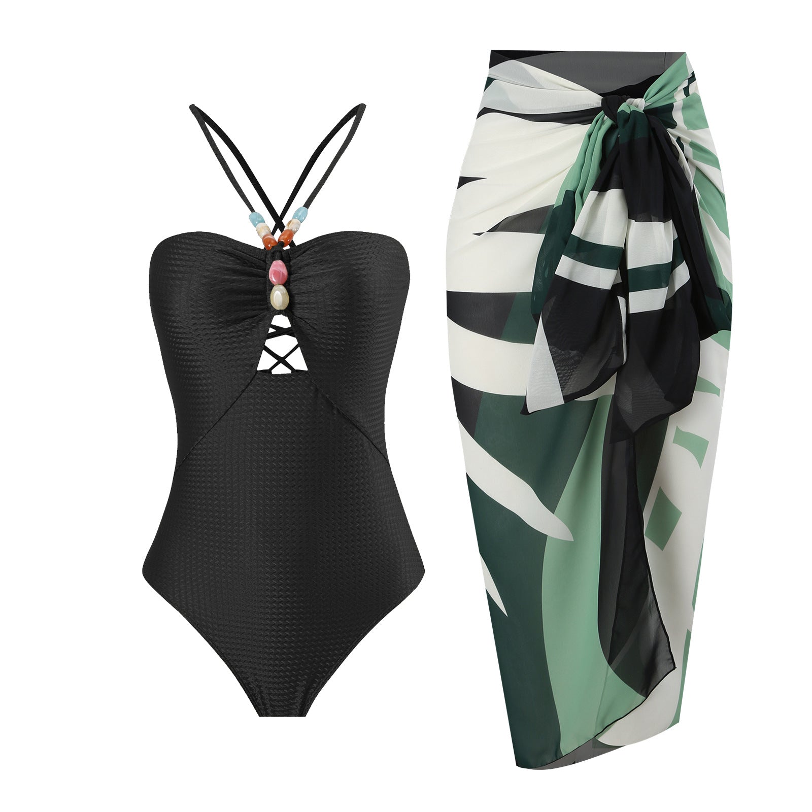 Arrival Solid Color One Piece Women Swimwear Suit French Retro Covering Belly Thin Swimming