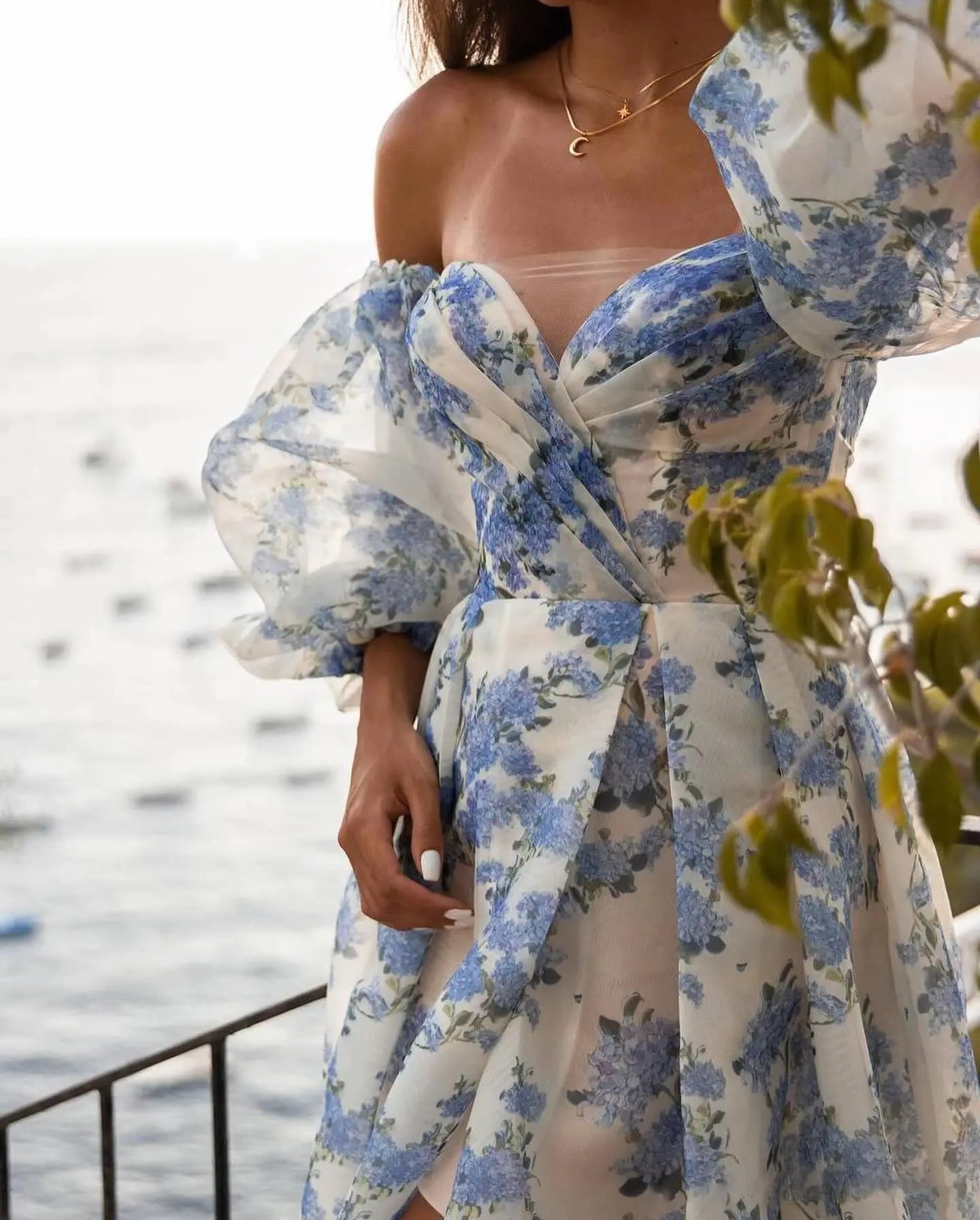 Tube Top Sexy Long Evening Dress Suspenders High End Split Elegant Dress Bella Mia