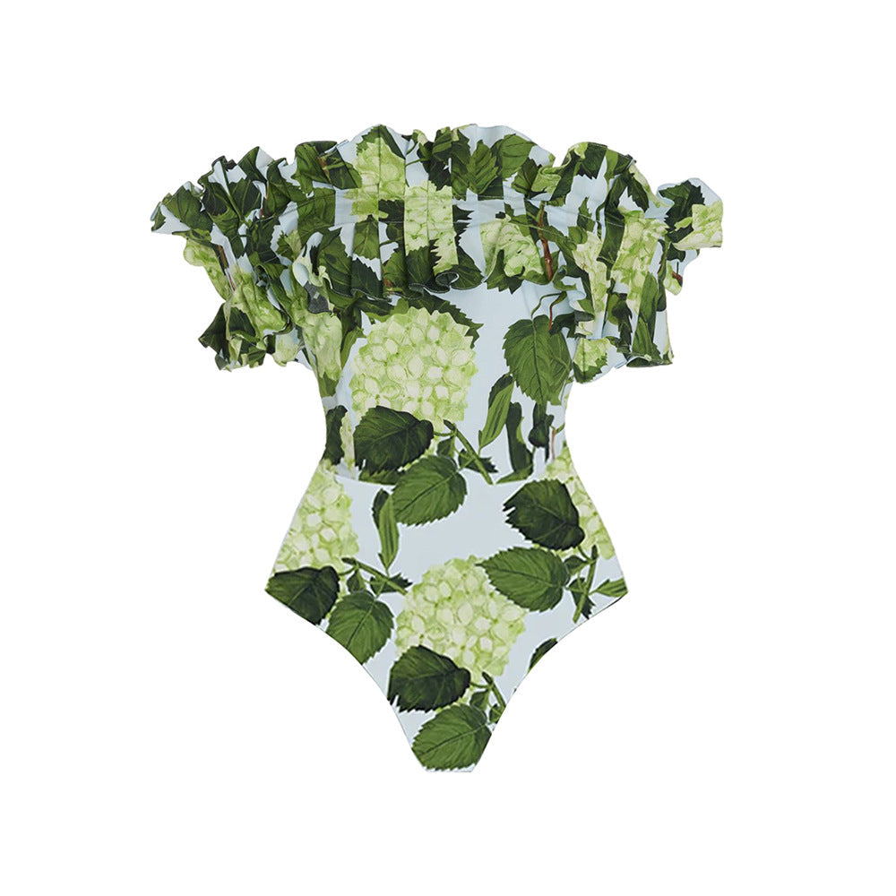 Printed One Piece Swimsuit Women Vacation Swimsuit Bikini Bella Mia