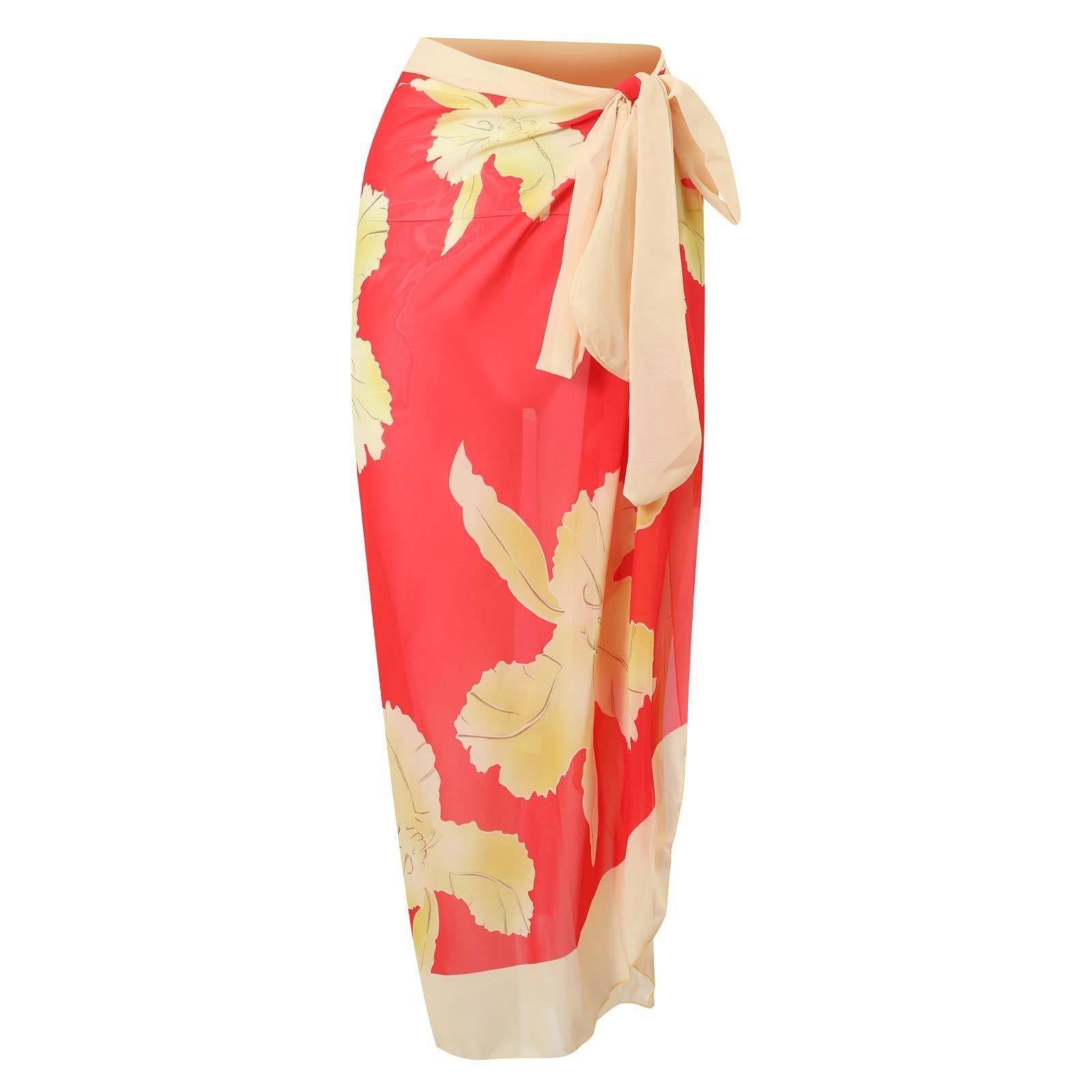 Sexy Swimsuit Women Vintage Ruffled Swimsuit Bikini Chiffon Beach Skirt Set Bella Mia