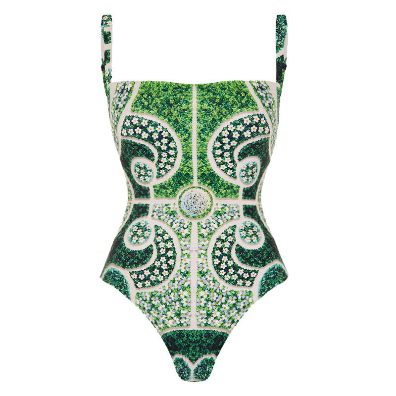 Slimming Printed One Piece Swimsuit Women Bella Mia