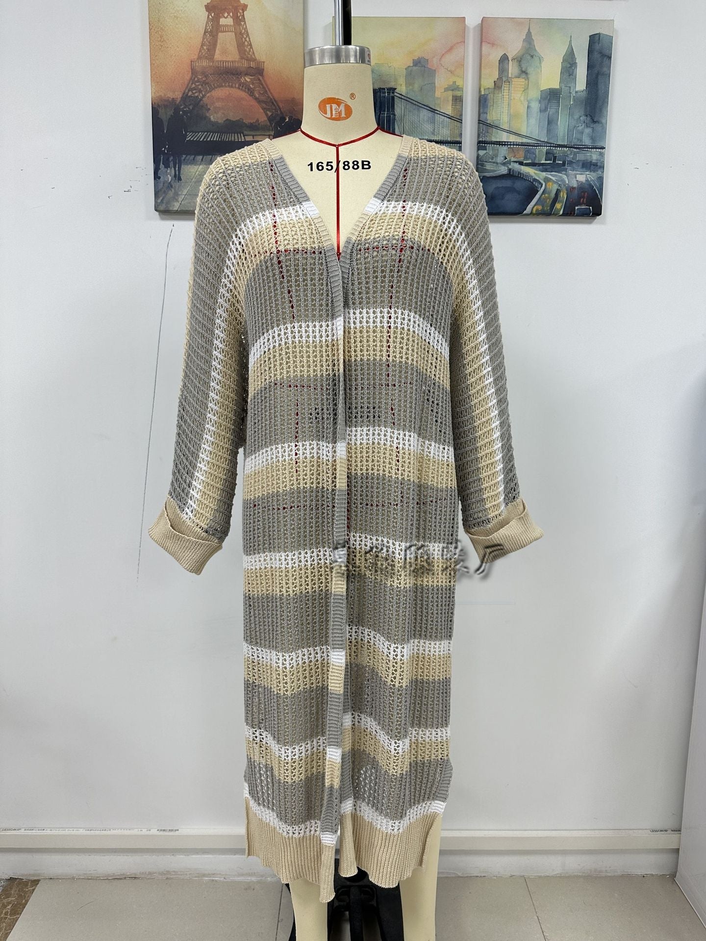 Spring Summer Long Women Cardigan Loose Camisole Solid Color Women Knitwear Bella Mia