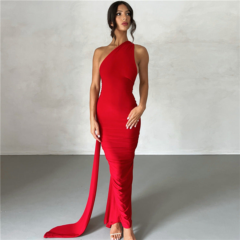 Summer Women Clothing Sexy Backless Halter Sheath Slim Fit Evening Dress Dress for Women Bella Mia