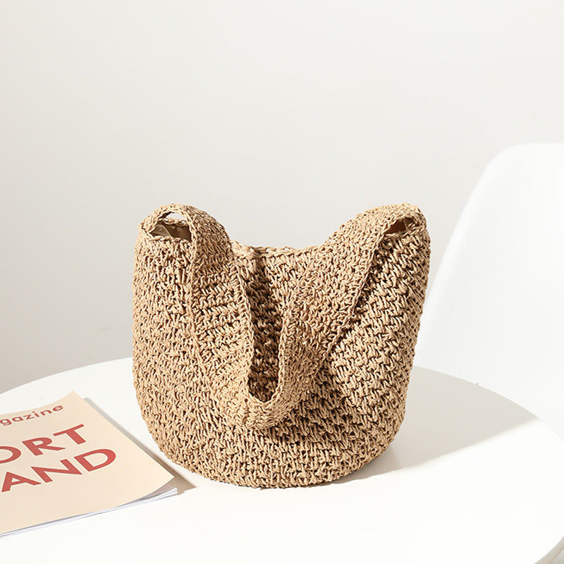 Hand Woven Bag Woven Bag Straw Bag Woven Bag Bucket Bag Seaside Vacation Beach Bag Bella Mia
