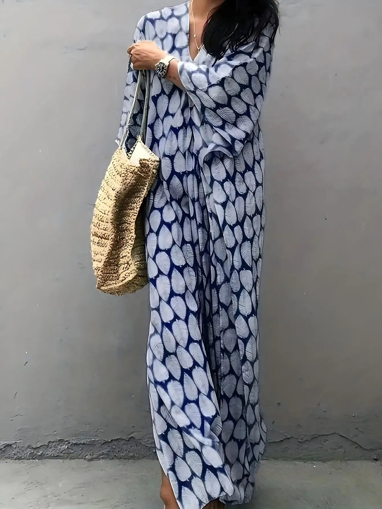 Rayon Beach Jacket Maxi Dress Holiday Dress Sun Protection Loose Robe Beach Cover Up Bella Mia