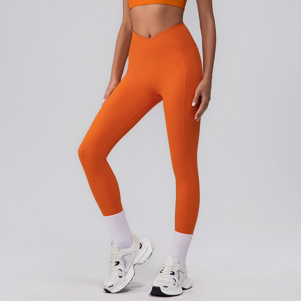 Seamless Quick Drying Yoga Pants Women V Arc Peach Sports Pants High Waist Hip Lift Fitness Trousers Bella Mia