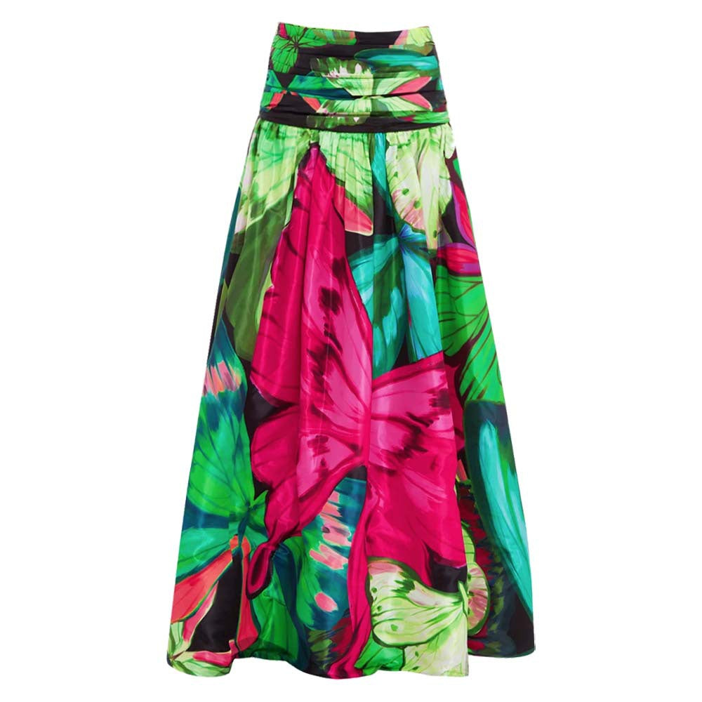 Butterfly Print One Piece Swimsuit Women Umbrella Skirt Sets Bella Mia