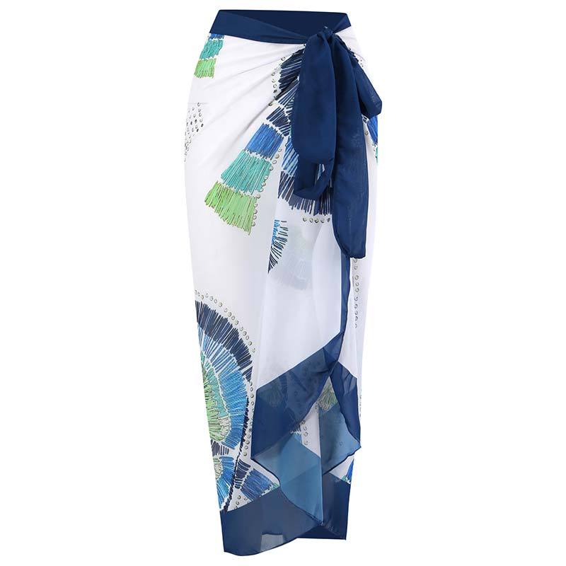 Sexy Swimsuit Women Vintage Ruffled Swimsuit Bikini Chiffon Beach Skirt Set Bella Mia