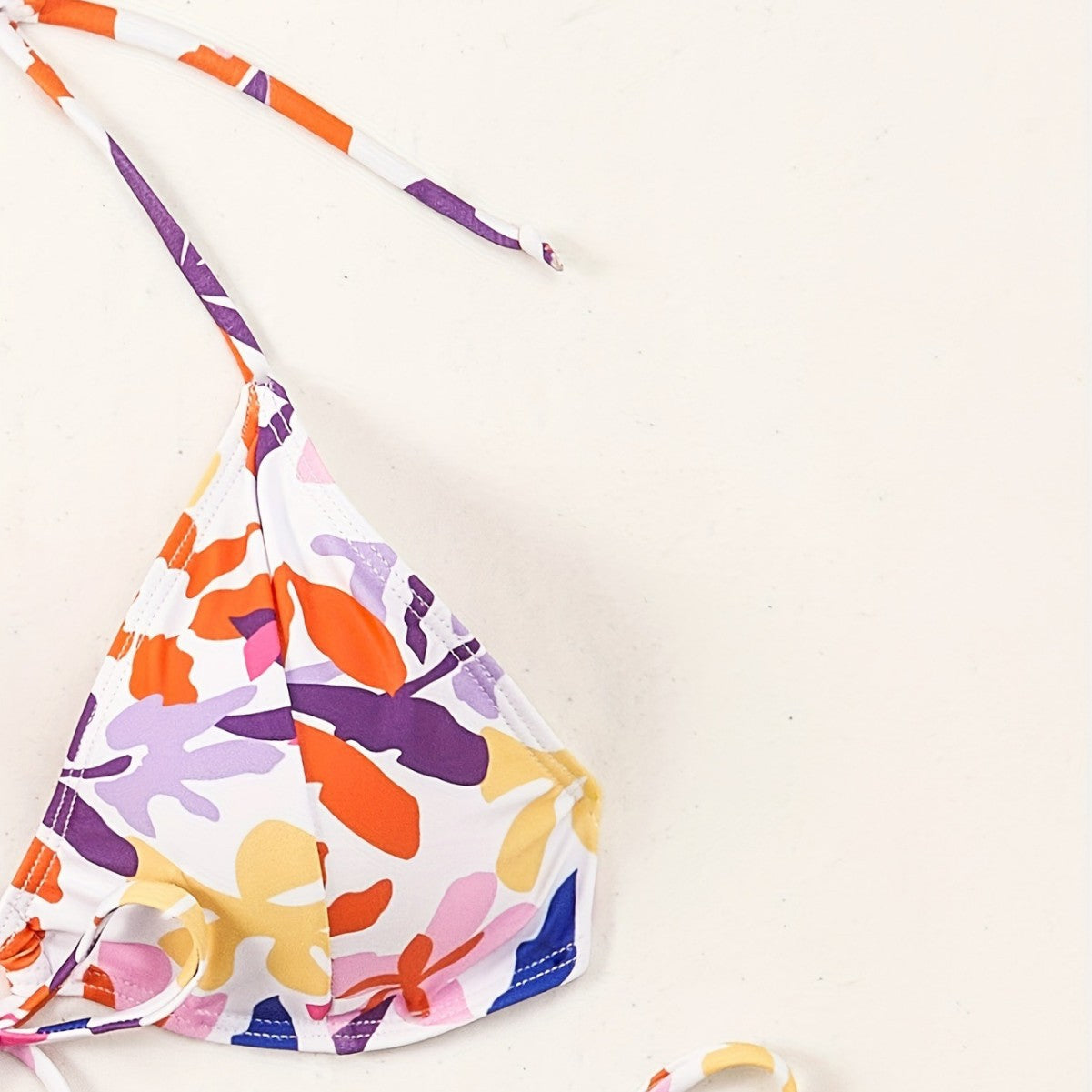 Women Clothing Big Floral Print Halter Sexy Push up Swimsuit Women Bikini Bella Mia