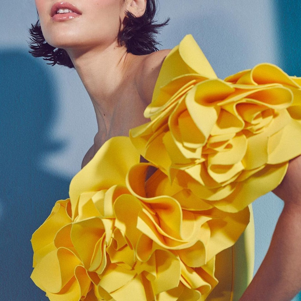 Three Dimensional Floral One Piece Swimsuit Women Beach Vacation Suit Skirt Swimsuit Bella Mia