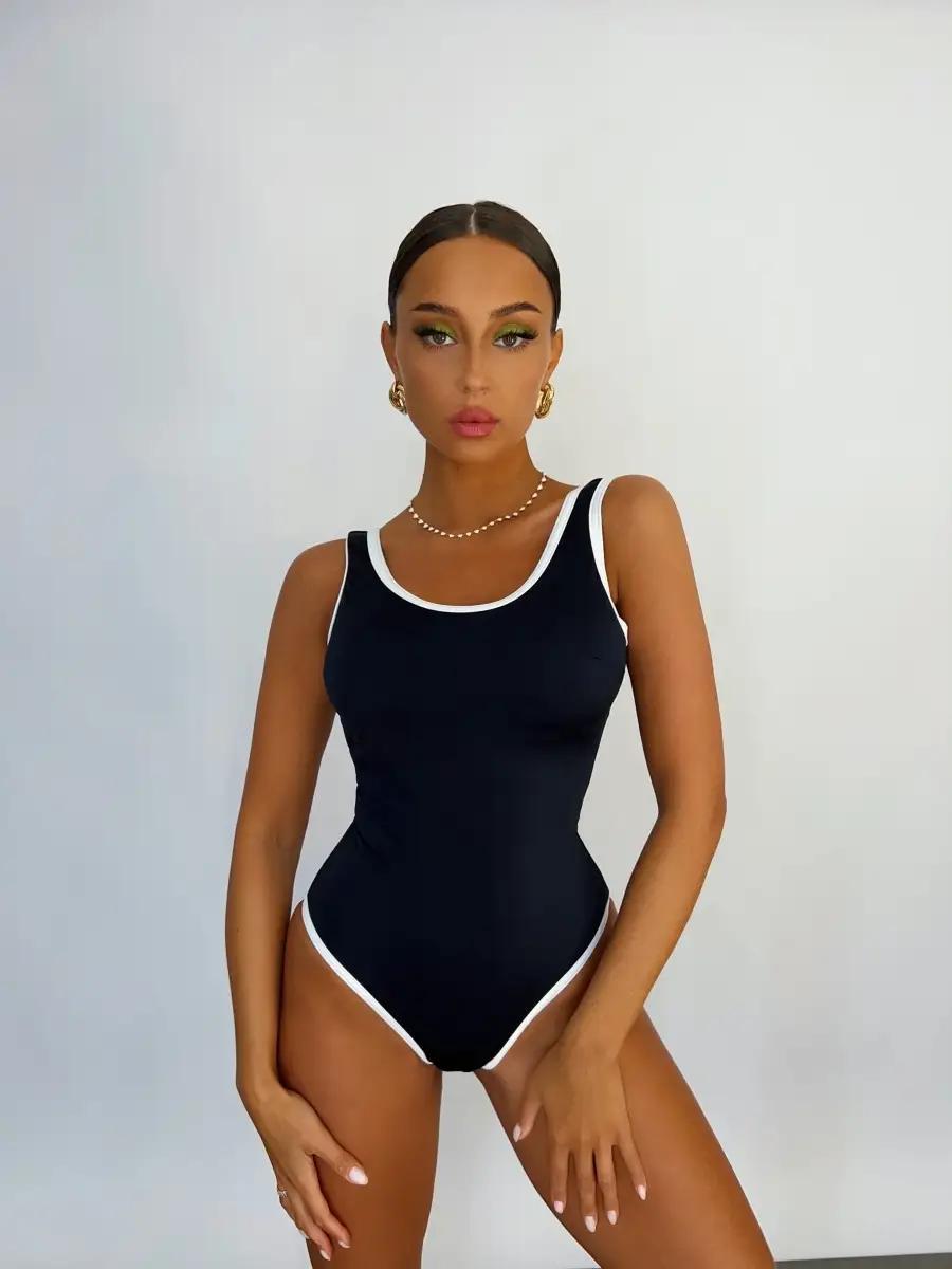 Sports Swimsuit With Chest Pad Women One Piece Sexy Beach Wear Bella Mia