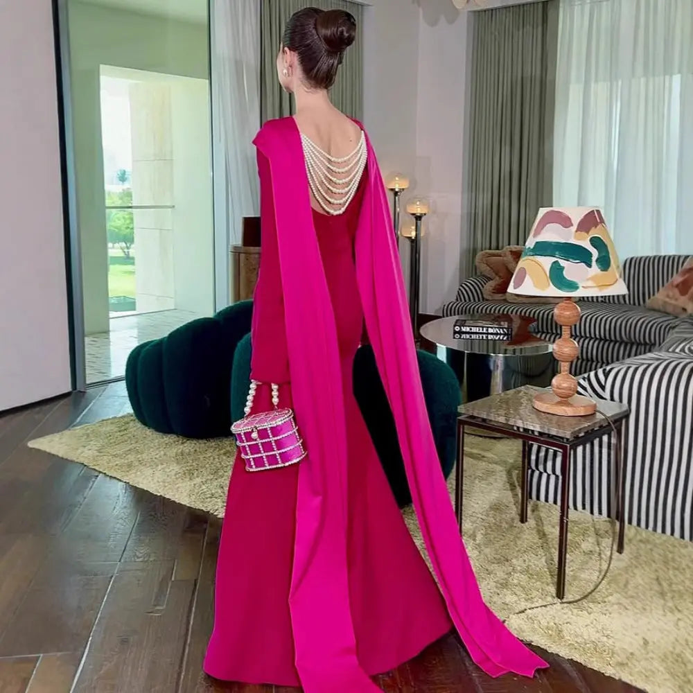 Women Clothing Spring Sexy Sheath Shawl Ribbon Evening Dress Bella Mia