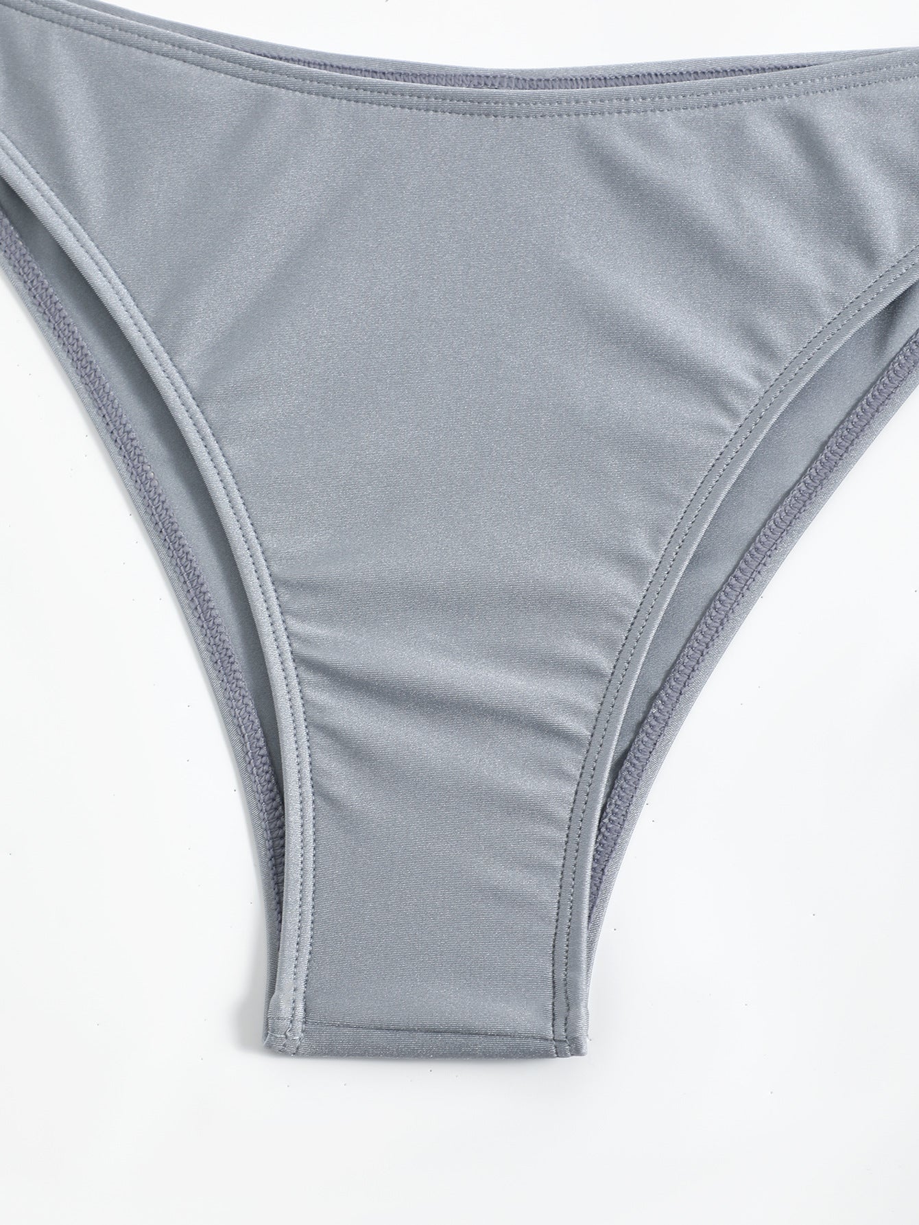 Swimsuit Women Bikini Solid Color Swimsuit Women Single Shoulder Sloping Shoulder Tube Top Bikini Bella Mia