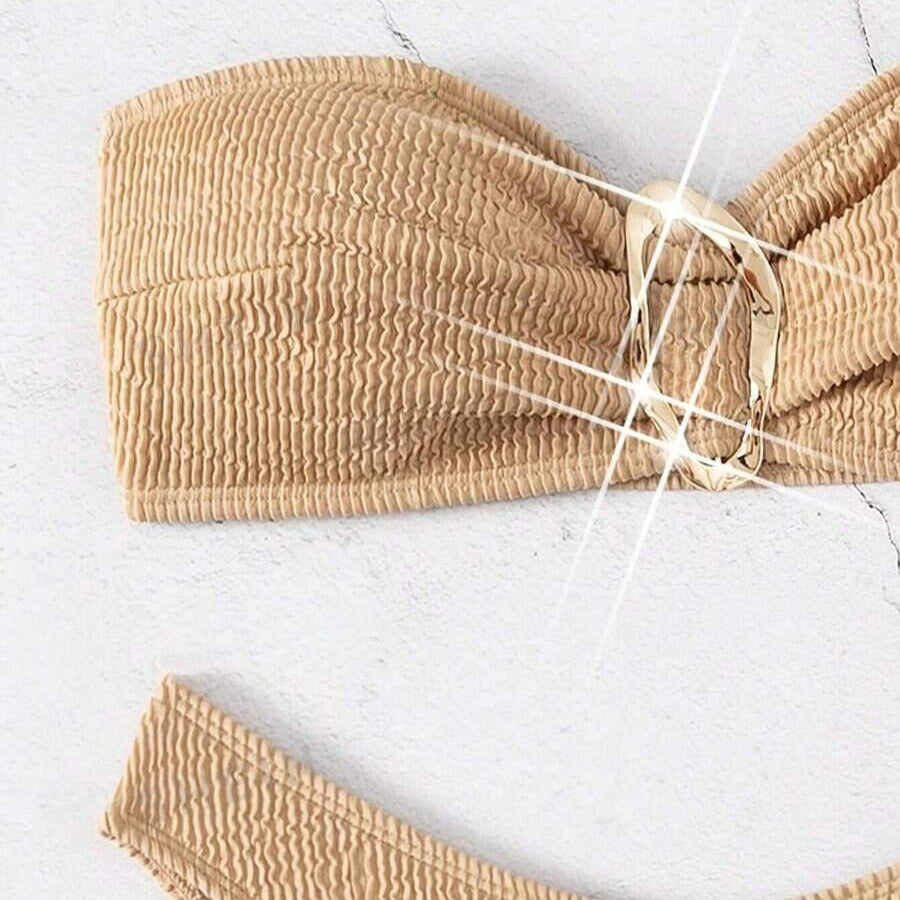 Tube Top Swimsuit Printed Sexy Bikini Women Fission Swimsuit Bella Mia